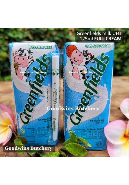 Milk Susu UHT Greenfields FULL CREAM 125ml